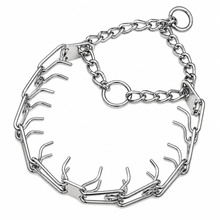 HERM SPRENGER - Chrome ULTRA-PLUS Prong Collar with Center-Plate and Assembly Chain