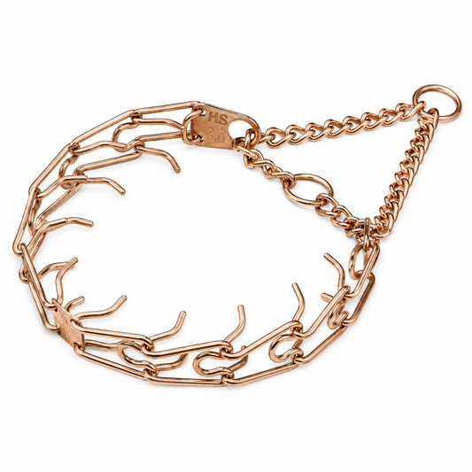 HERM SPRENGER - Curogan ULTRA-PLUS Prong Collar with Center-Plate and Assembly Chain