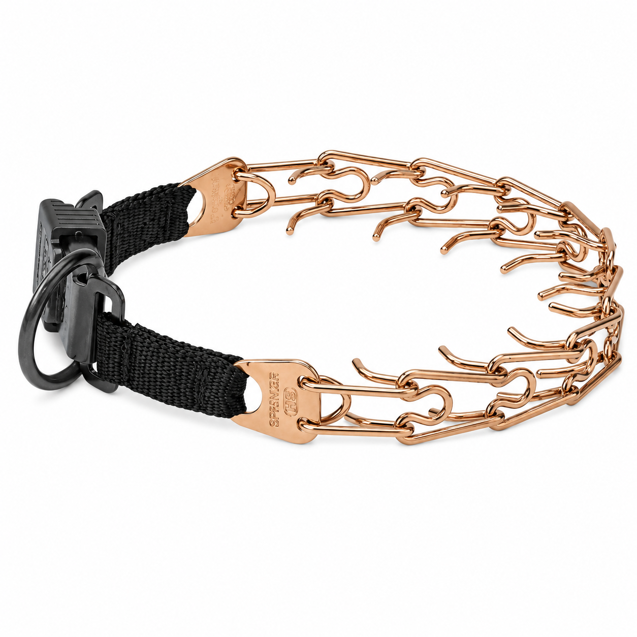 HERM SPRENGER - Curogan ULTRA-PLUS Prong Collar with Center-Plate and ClicLock Quick-Release Buckle