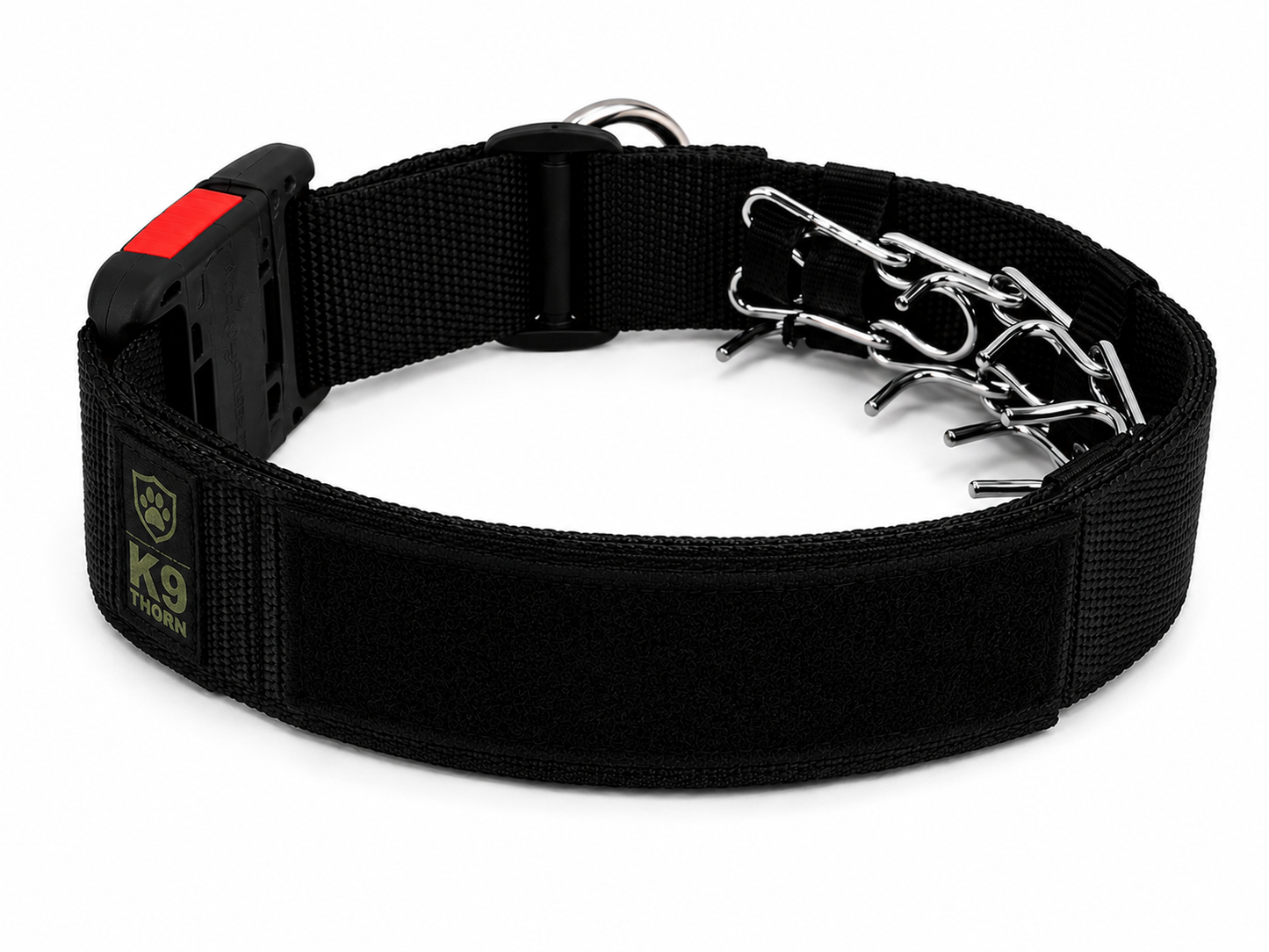 K9 THORN Covered Prong Dog Collar with Quick-Release Buckle