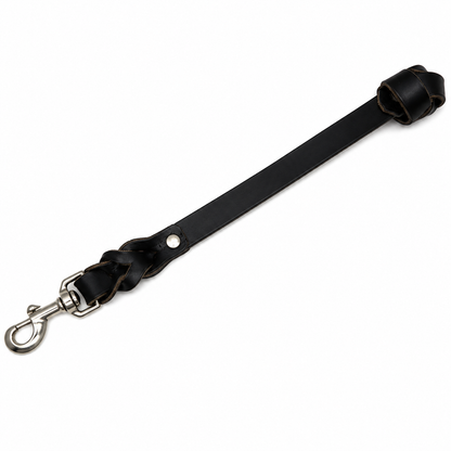 GSS 12" Leather Pull Tab with Stainless Steel Clasp