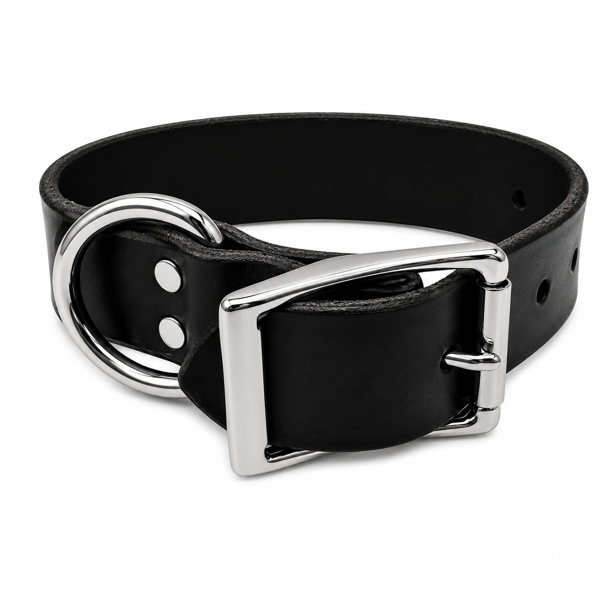 GSS Heavy-Duty 1.5" Adult Leather Collar for Dogs – Amish Made Working Dog Collar