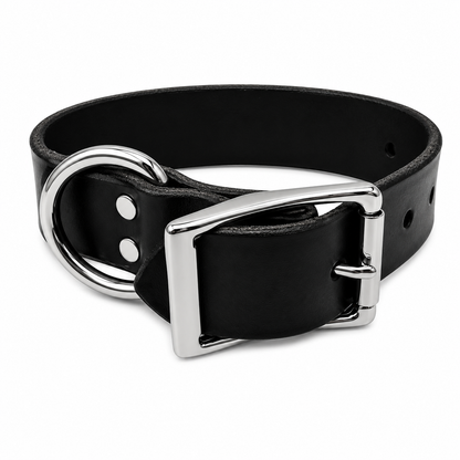 GSS Heavy-Duty 1.5" Adult Leather Collar for Dogs – Amish Made Working Dog Collar