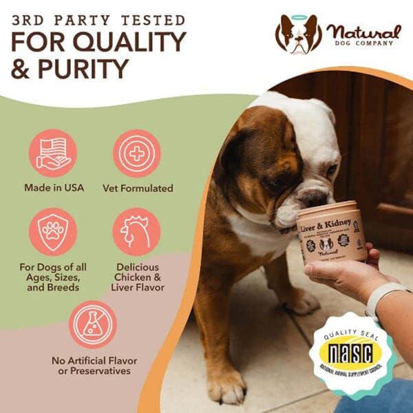 NATURAL DOG COMPANY - Liver & Kidney Supplement Pet Vitamins & Supplements Natural Dog Company 