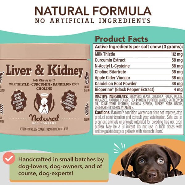 NATURAL DOG COMPANY - Liver & Kidney Supplement Pet Vitamins & Supplements Natural Dog Company 