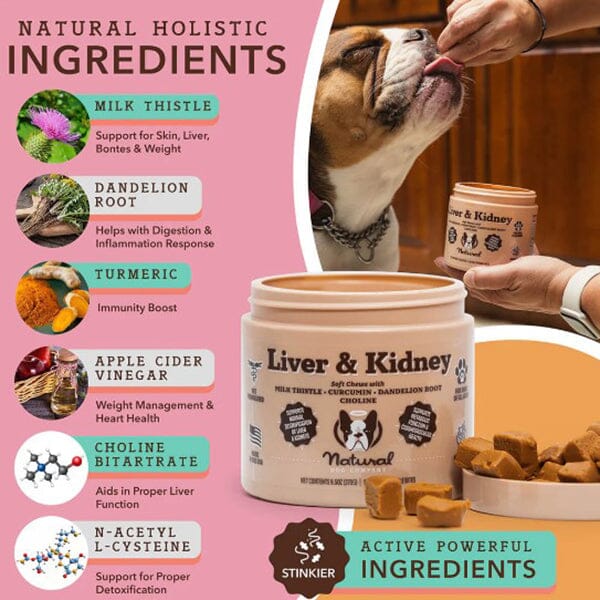 NATURAL DOG COMPANY - Liver & Kidney Supplement Pet Vitamins & Supplements Natural Dog Company 