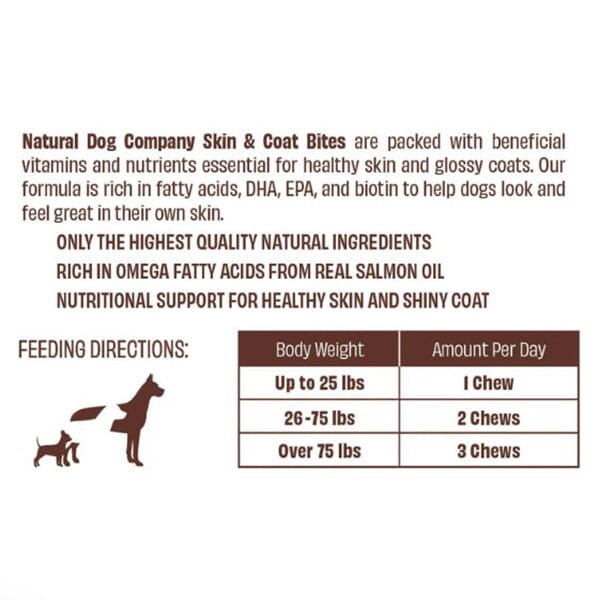 NATURAL DOG COMPANY - Skin & Coat Supplements Natural Dog Company 