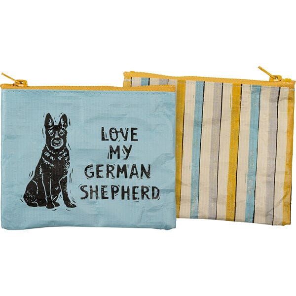 PBK - Love My German Shepherd Zipper Wallet Primitives By Kathy 