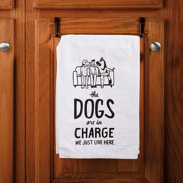 PBK - The Dogs Are In Charge Kitchen Towel in , durable for dogs