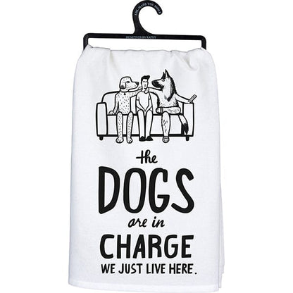 PBK - The Dogs Are In Charge Kitchen Towel in , durable for dogs