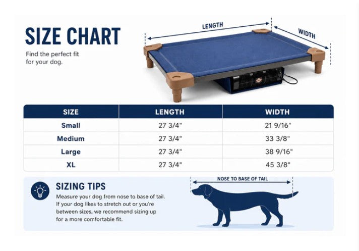 PETCOT AirCot Cooling Dog Bed – Elevated Airflow Cooling System