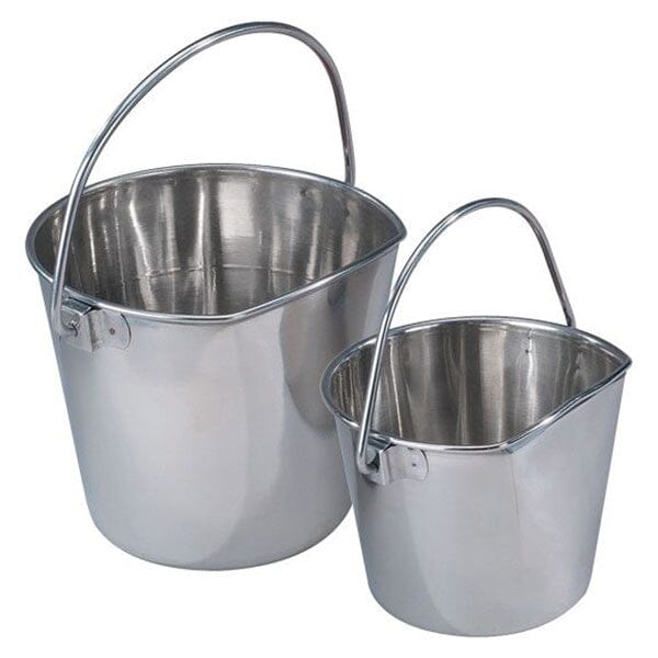 PROSELECT - Flat Sided Heavy Duty Stainless Steel Pails - Lifetime Guarantee Pet Bowls, Feeders & Waterers ProSelect 1 Quart/32 oz 