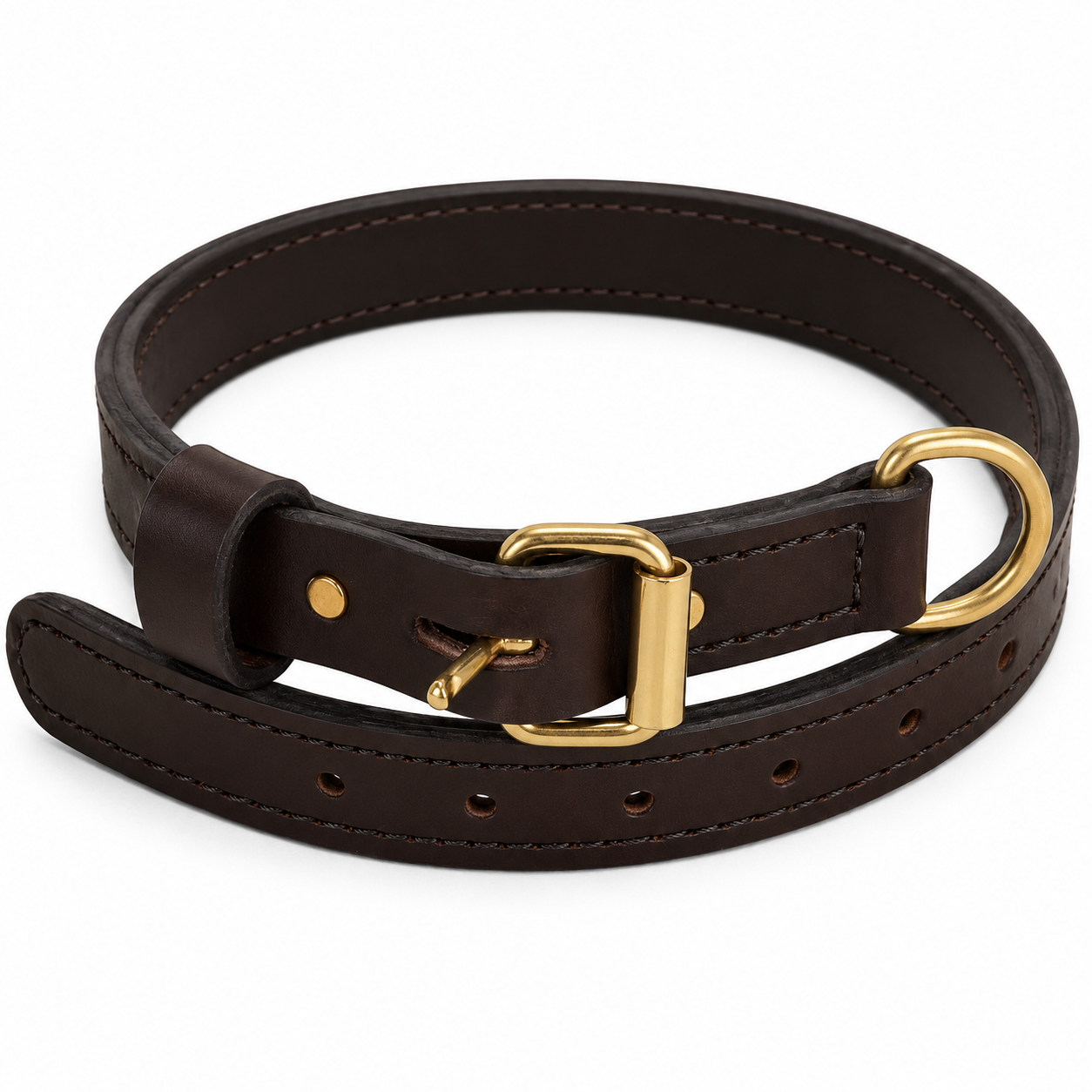 Ray Allen 1" Premier Leather Collar for Dogs – Premium English Rein Leather
