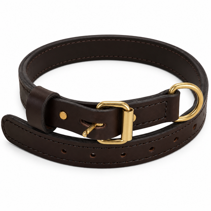 Ray Allen 1" Premier Leather Collar for Dogs – Premium English Rein Leather