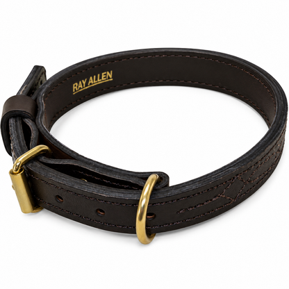 Ray Allen 1" Premier Leather Collar for Dogs – Premium English Rein Leather
