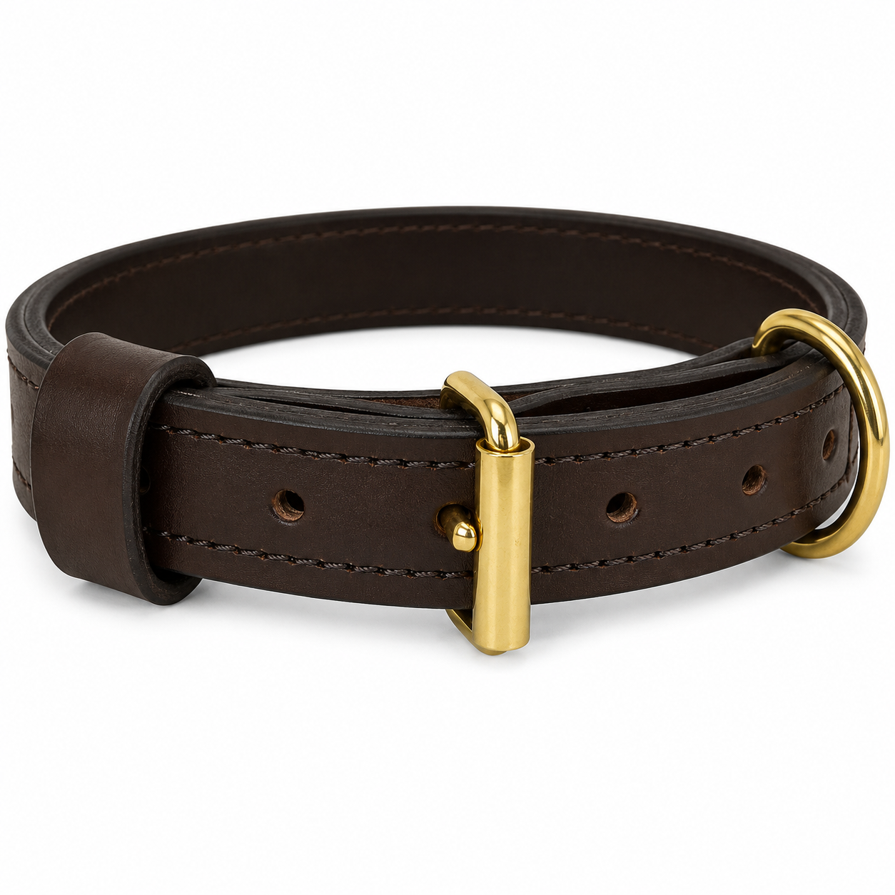 Ray Allen 1" Premier Leather Collar for Dogs – Premium English Rein Leather