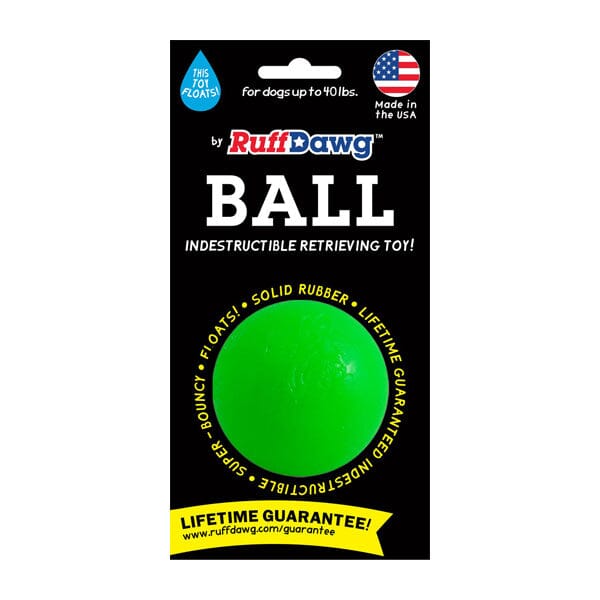 Green clearance rubber ball