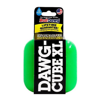 RUFF DAWG - Indestructible Rubber Floating Cube - Guaranteed For Life in XL (40 Lbs & up), durable Dog Toys for dogs