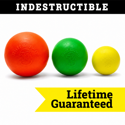 RUFF DAWG Ball for Aggressive Chewers – Floats, Bounces & Lifetime Guarantee