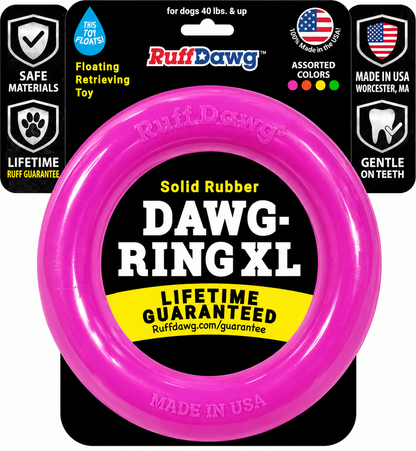 RUFF DAWG Dawg Ring for Aggressive Chewers – Floats, Bounces & Lifetime Guarantee