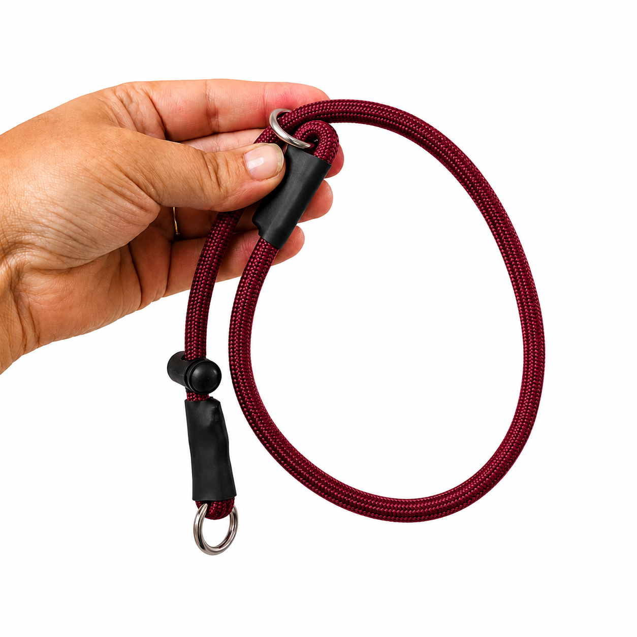 GSS Paramax Slip Dog Collar with Stainless Steel O-Rings & Adjustable Stopper