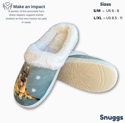 E&S - German Shepherd Snuggs Slippers