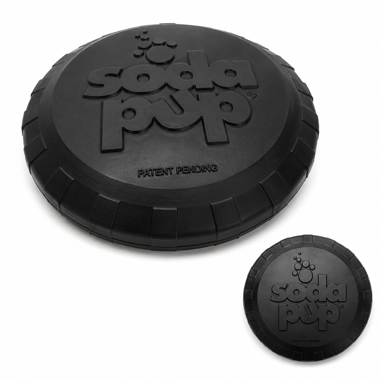 SodaPup Magnum Bottle Top Flyer for Dogs – Ultra Durable Rubber Frisbee, Safe on Teeth & Built for Aggressive Fetch