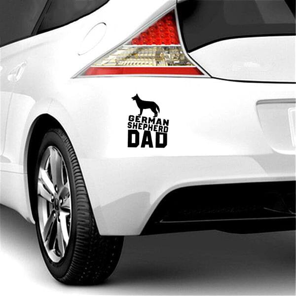 STICKERS/DECALS - German Shepherd Dad - Sticker 4.5" x 6" German Shepherd Shop 