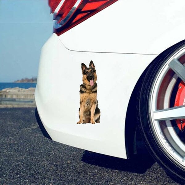 Loyal Companion German Shepherd Stickers 2.5” x 6” in , durable for dogs