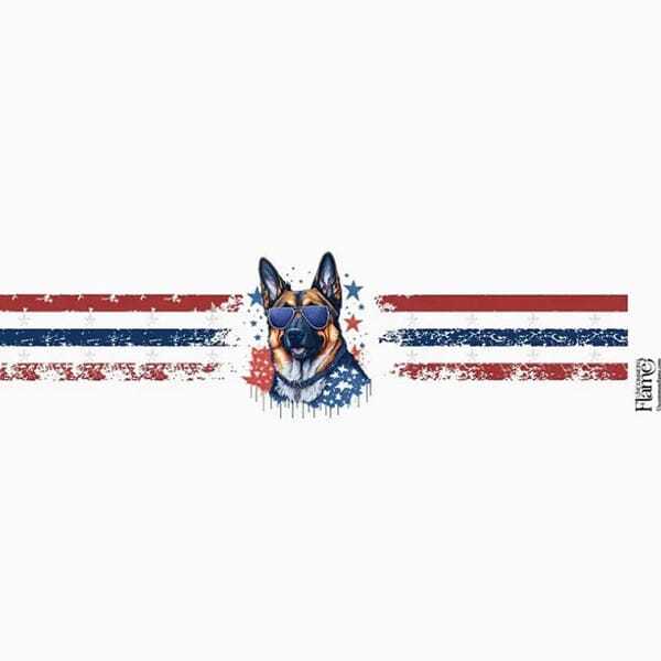 UNCOMMON FLAME - Americana Dog Candle in , durable for dogs
