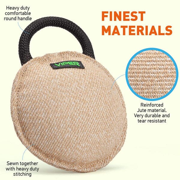VIPER - Jute Round Bite Pillow Pet Training Aids Viper 