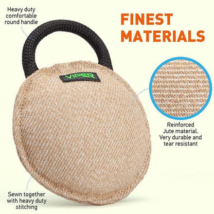 VIPER - Jute Round Bite Pillow Pet Training Aids Viper 