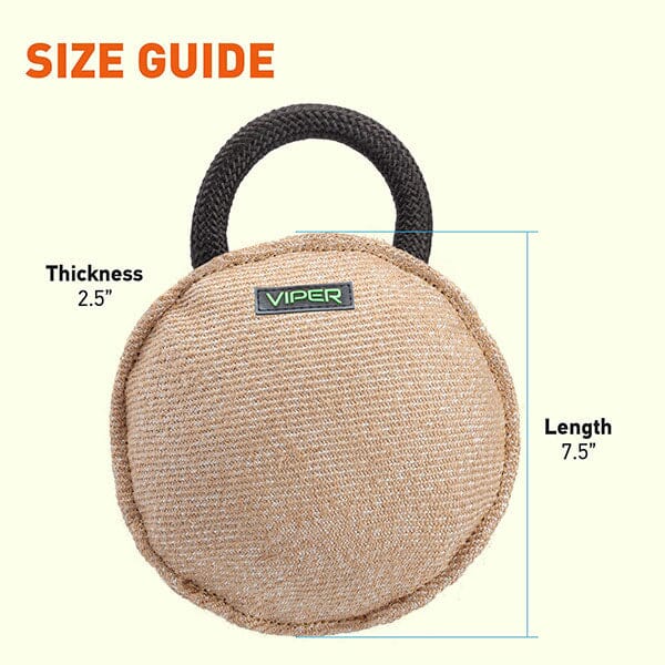 VIPER - Jute Round Bite Pillow Pet Training Aids Viper 