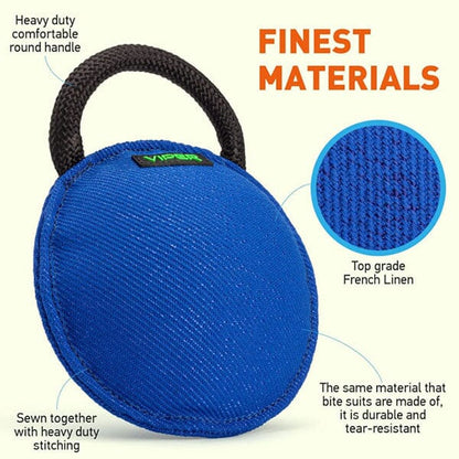 VIPER - Round French Linen Bite Pillow Pet Training Aids Viper 