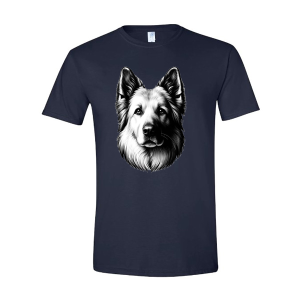 GSS - White Smiling German Shepherd T-Shirts