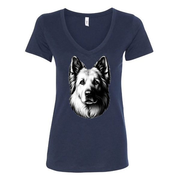 GSS - White Smiling German Shepherd T-Shirts