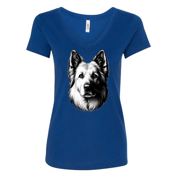 GSS - White Smiling German Shepherd T-Shirts