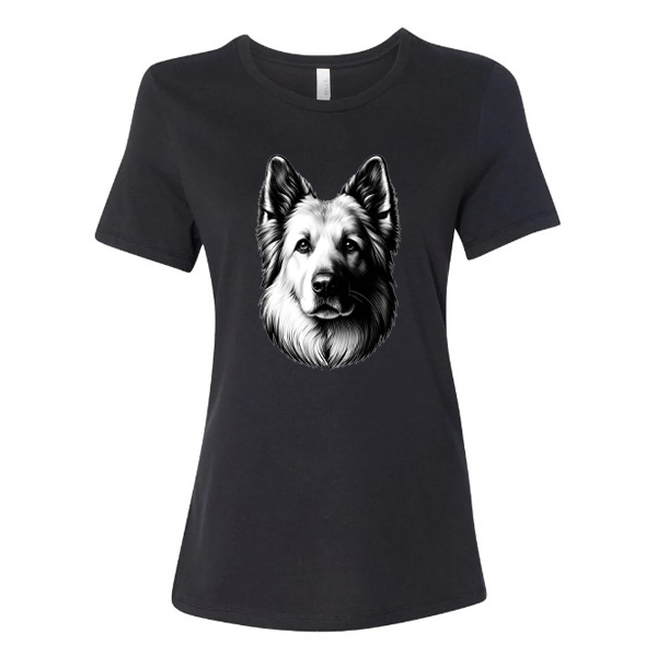 GSS - White Smiling German Shepherd T-Shirts