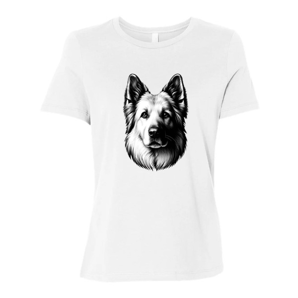 GSS - White Smiling German Shepherd T-Shirts