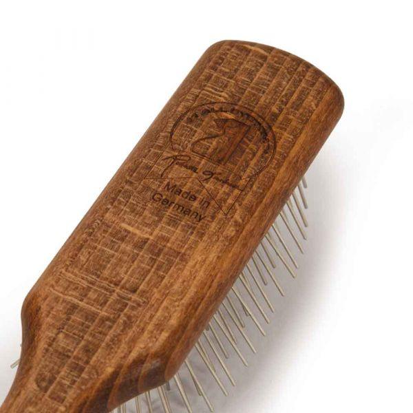 #1 All Systems Oblong Pin Brush w/ Wood Handle Grooming German Shepherd Shop 