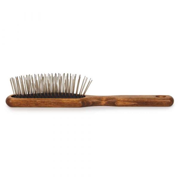 #1 All Systems Oblong Pin Brush w/ Wood Handle Grooming German Shepherd Shop 