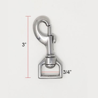 GSS - 3/4" Stainless Steel Swivel Bolt Snap in , durable Pet Supplies for dogs