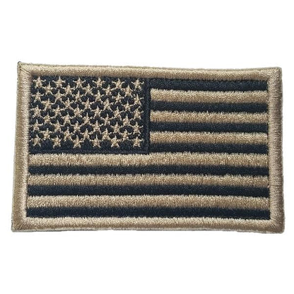 GSS - American Flag Embroidered Tactical Patch in Tan, durable Animals & Pet Supplies for dogs