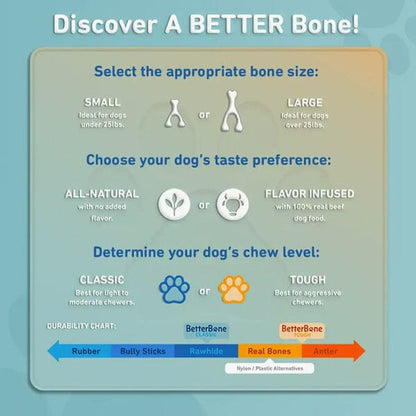 BETTERBONE - Tough Natural Chew Toy in , durable for dogs