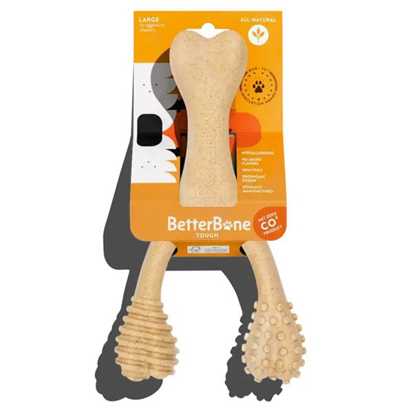 BETTERBONE - Tough Natural Chew Toy in Large (dogs over 25 lbs), durable for dogs