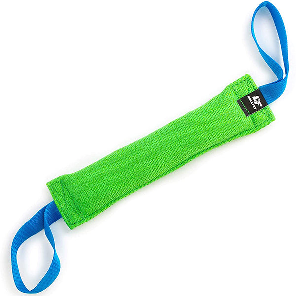 BULL FIT - K9 Dog Bite Tug Toy With 2 Strong Handles - Durable & Tear-Resistant French Linen Toys Bull Fit Green 