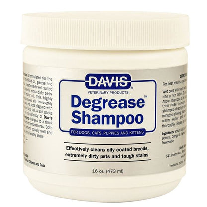 DAVIS - Degrease Shampoo, 16oz in , durable Pet Shampoo & Conditioner for dogs