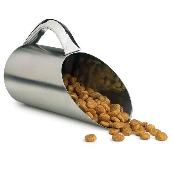 Dog Food Scoop Stainless Steel Matte Finish Dog Bowl German Shepherd Shop 