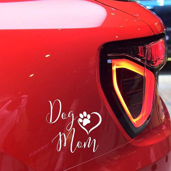 Dog Mom - Stickers in , durable Vehicle Decals for dogs