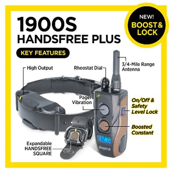 DOGTRA - 1900S Hands Free Plus Boost & Lock Remote Trainer in , durable for dogs